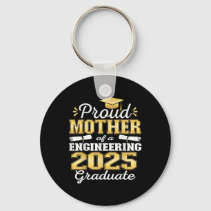 Super Proud Mother Of 2025 Engineering Graduate Fa Keychain