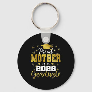 Super proud mother of 2026 graduate senior keychain