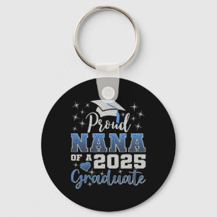 Super Proud Nana Of 2025 Graduate Awesome Family C Keychain