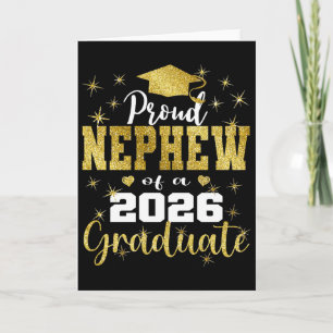 Super Proud Nephew Of 2026 Graduate Senior Graduat Card