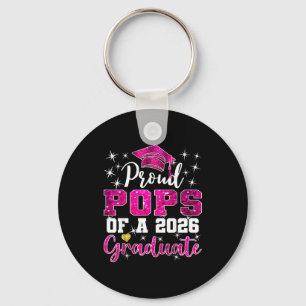 Super proud pops of 2026 graduate senior keychain