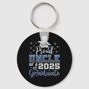 Super Proud Uncle Of 2025 Graduate Awesome Family Keychain