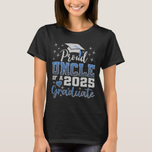 Super Proud Uncle Of 2025 Graduate Awesome Family T-Shirt