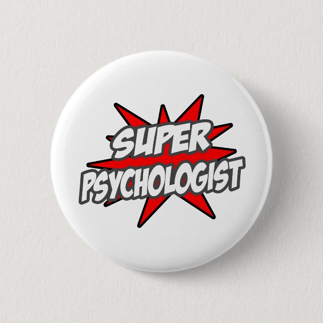 Super Psychologist 2 Inch Round Button (Front)