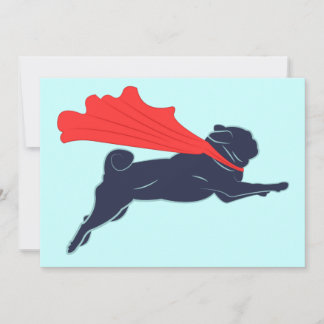 Super Pug Invitations
