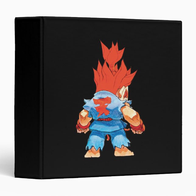Super Puzzle Fighter II Turbo Akuma Binder (Front/Spine)