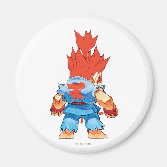 Super Puzzle Fighter II Turbo Akuma Magnet (Front)