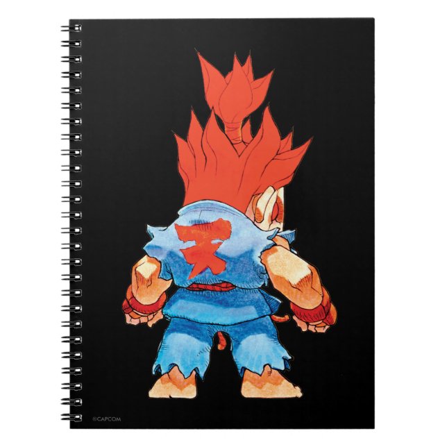 Super Puzzle Fighter II Turbo Akuma Notebook (Front)