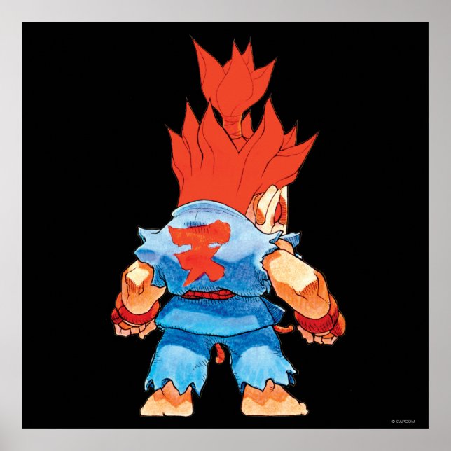 Super Puzzle Fighter II Turbo Akuma Poster (Front)