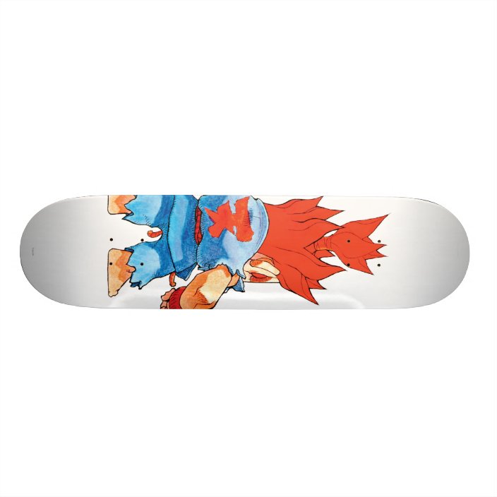 Super Puzzle Fighter II Turbo Akuma Skateboard | Zazzle.ca