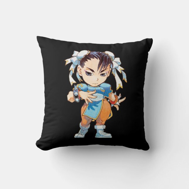 Super Puzzle Fighter II Turbo Chun-Li Throw Pillow (Front)