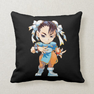 Super Puzzle Fighter II Turbo Chun-Li Throw Pillow