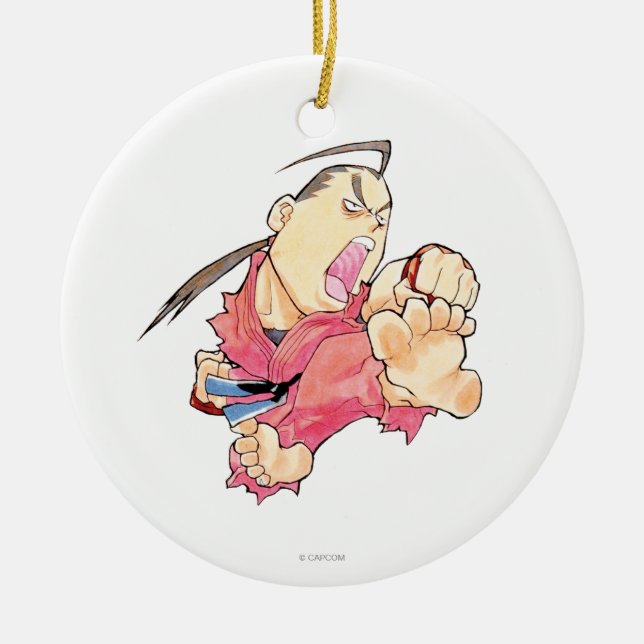 Super Puzzle Fighter II Turbo Dan 2 Ceramic Ornament (Front)