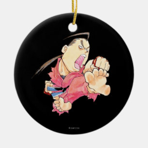 Super Puzzle Fighter II Turbo Dan 2 Ceramic Ornament
