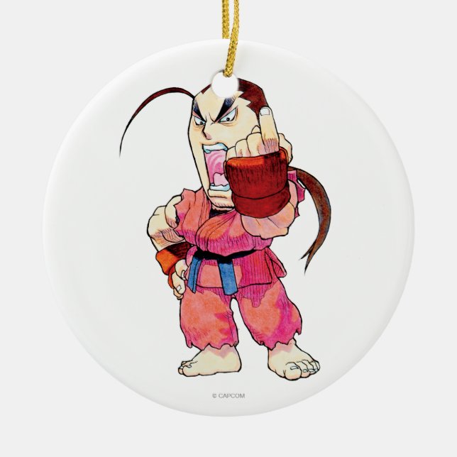 Super Puzzle Fighter II Turbo Dan Ceramic Ornament (Front)