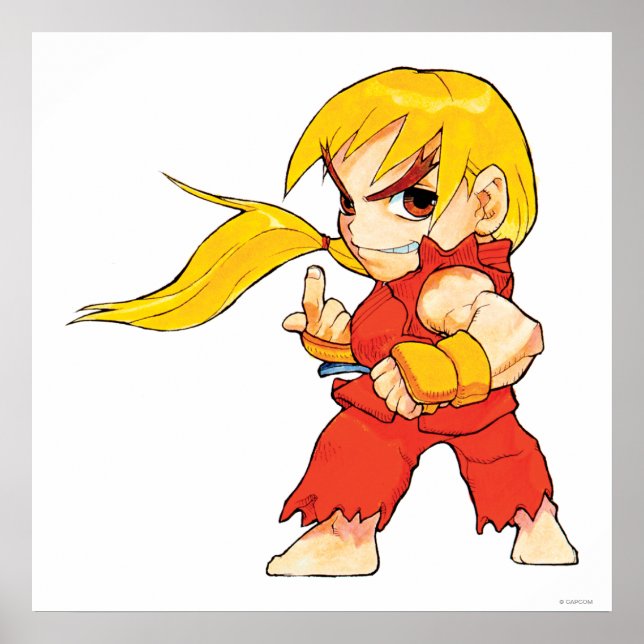 Super Puzzle Fighter II Turbo Ken Poster (Front)