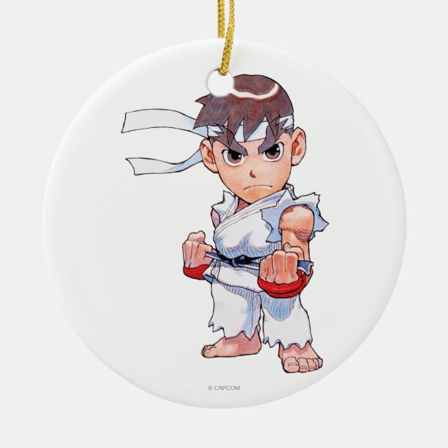 Super Puzzle Fighter II Turbo Ryu Ceramic Ornament (Front)