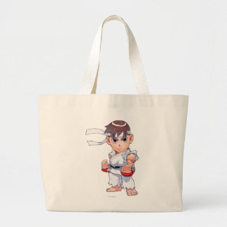 Super Puzzle Fighter II Turbo Ryu Large Tote Bag
