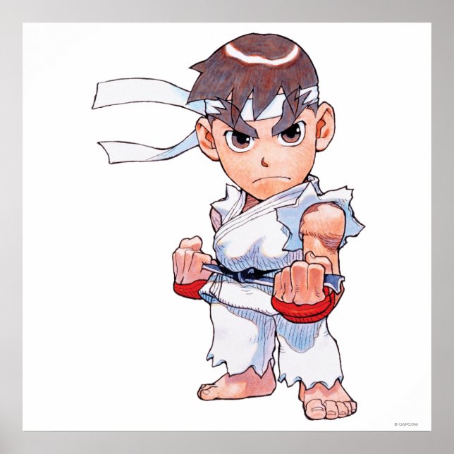 Super Puzzle Fighter II Turbo Ryu Poster (Front)