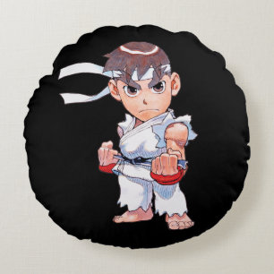 Super Puzzle Fighter II Turbo Ryu Round Pillow