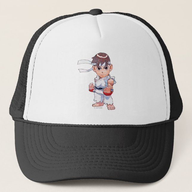 Super Puzzle Fighter II Turbo Ryu Trucker Hat (Front)