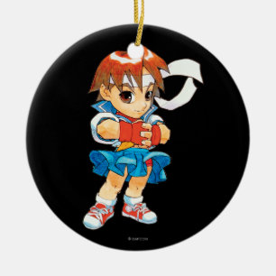 Super Puzzle Fighter II Turbo Sakura 2 Ceramic Ornament