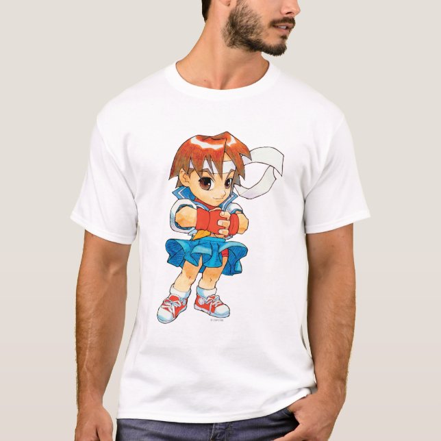 Super Puzzle Fighter II Turbo Sakura 2 T-Shirt (Front)