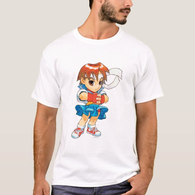 Super Puzzle Fighter II Turbo Sakura 2 T-Shirt (Front)