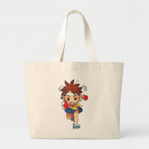 Super Puzzle Fighter II Turbo Sakura Large Tote Bag