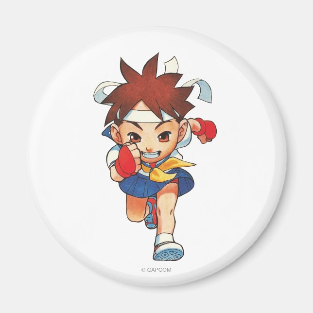 Super Puzzle Fighter II Turbo Sakura Magnet (Front)