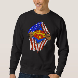 Super Quality Control Associate Hero Job Sweatshirt