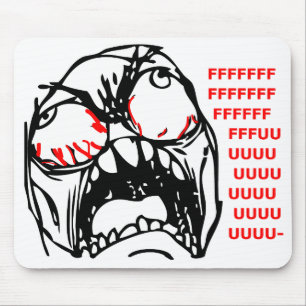super rage face meme rofl mouse pad
