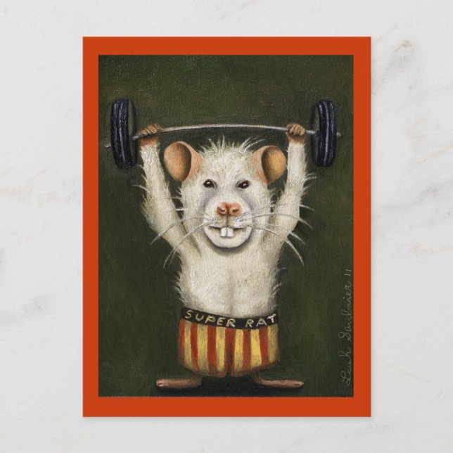 Super Rat Postcard (Front)