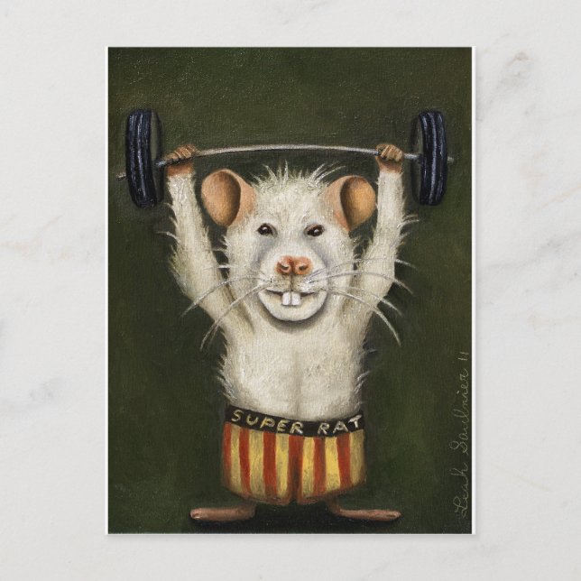 Super Rat Postcard (Front)