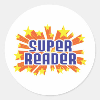 Super Reader Classic Round Sticker