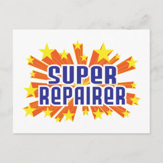 Super Repairer Postcard