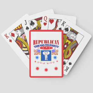 super republican party playing cards