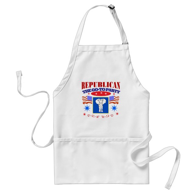 super republican party standard apron (Front)