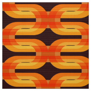 Super rétro seventies les années 70 tissu motif