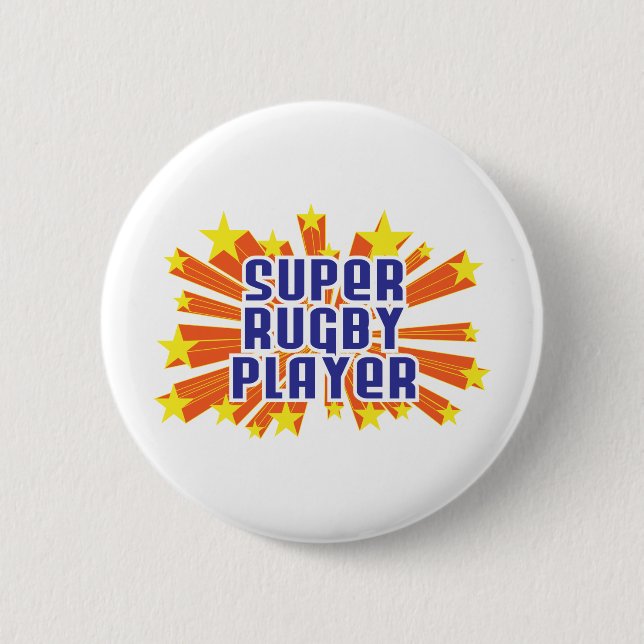 Super Rugby Player 2 Inch Round Button (Front)