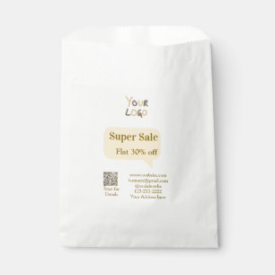 super sale business discount scan QR code details  Favour Bag