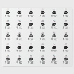super sale business discount scan QR code details  Wrapping Paper