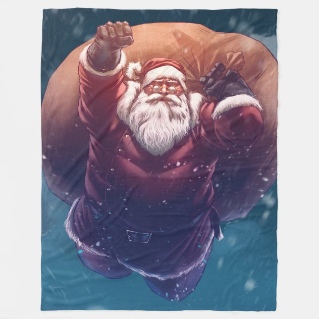 Super Santa Fleece Blanket (Front)