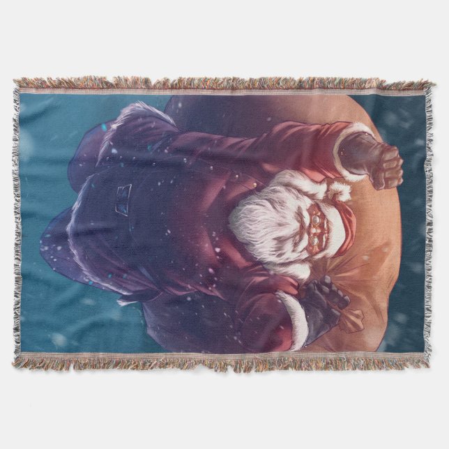 Super Santa Throw Blanket (Front)