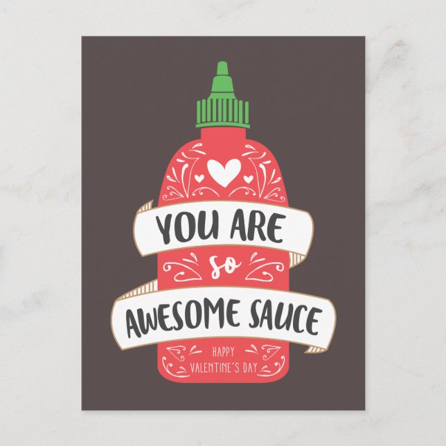 Super Sauce Valentine carte postale (Devant)