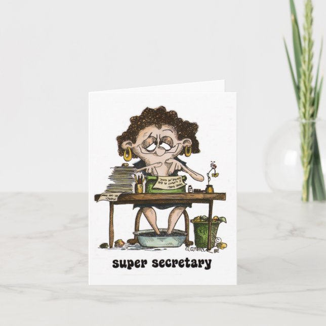 super secretary card (Front)