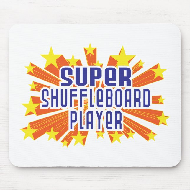 Super Shuffleboard Player Mouse Pad (Front)