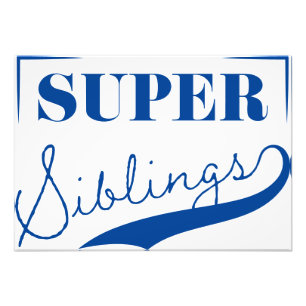 Super Sibling Photo Print