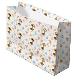 Super Simple   5 Little Ducks Girl Baby Shower Large Gift Bag