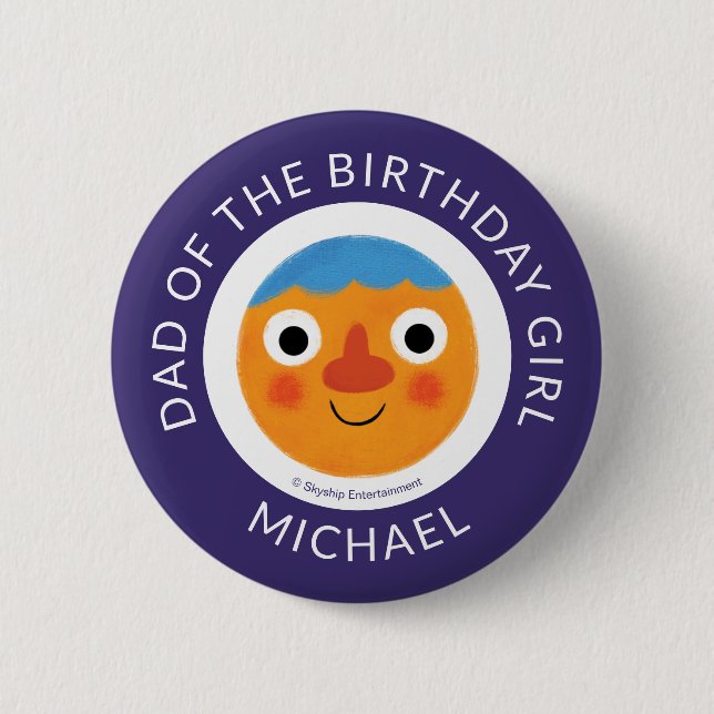 Super Simple Characters Festive Birthday 2 Inch Round Button (Front)